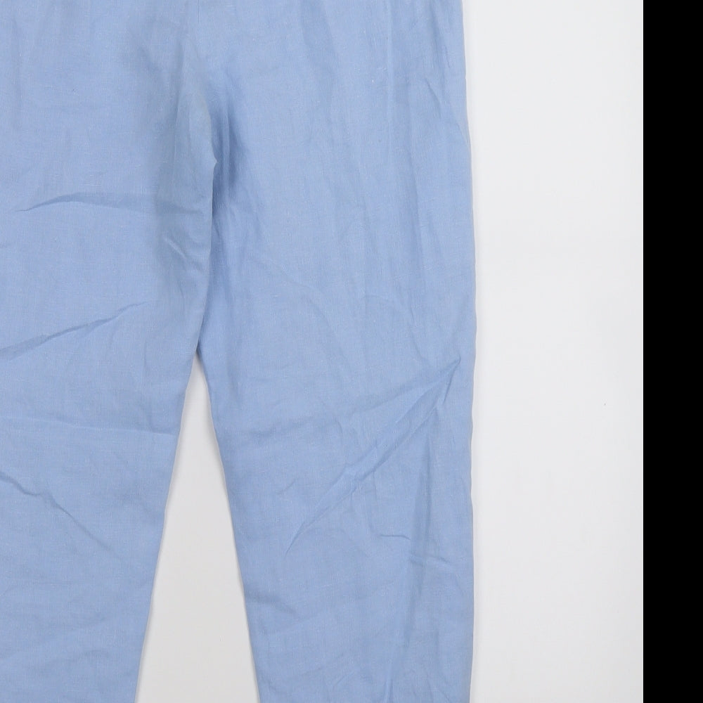 Laura Ashley Womens Blue   Capri Trousers Size 12 L27 in