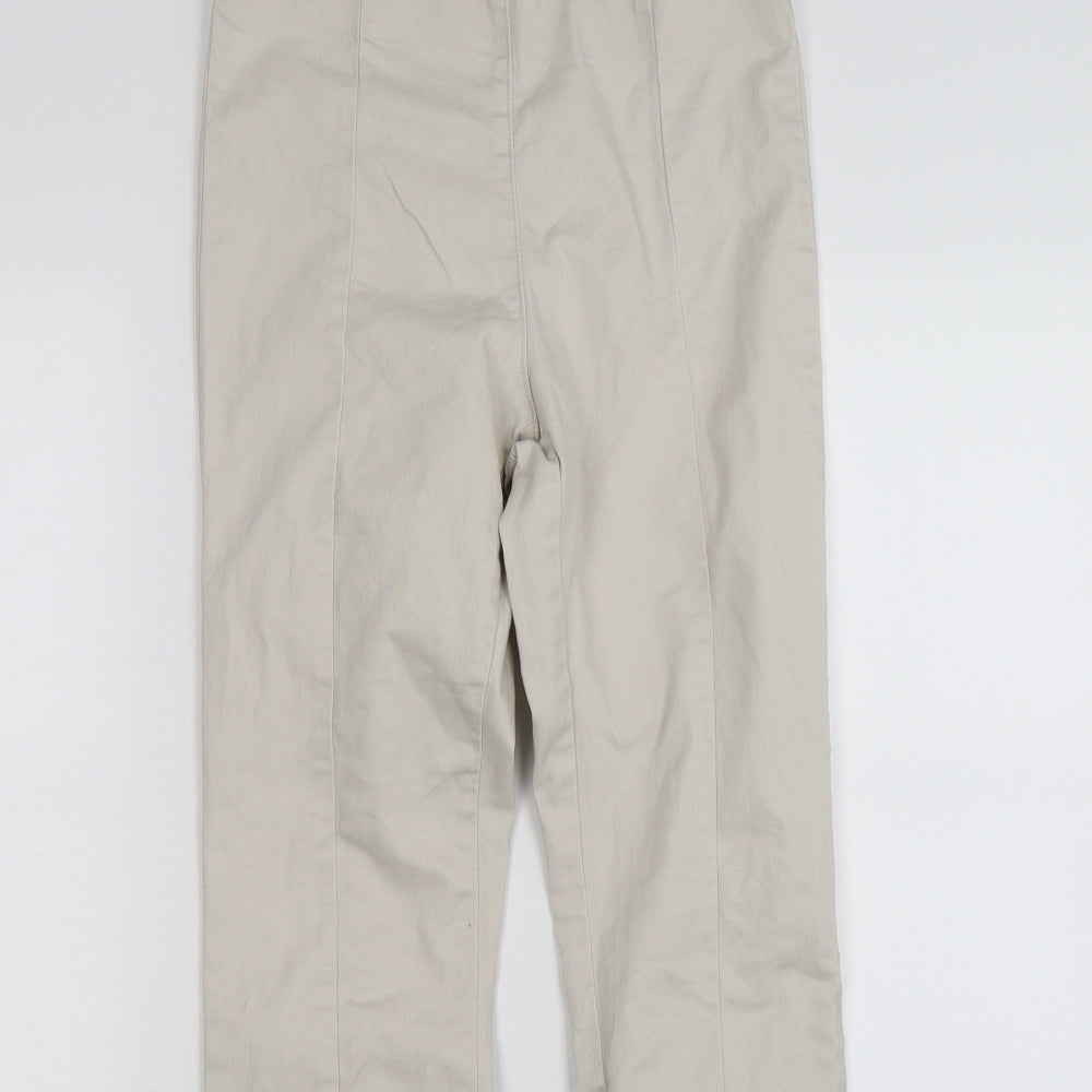 H&M Womens Beige  Denim Jegging Leggings Size 8 L27 in
