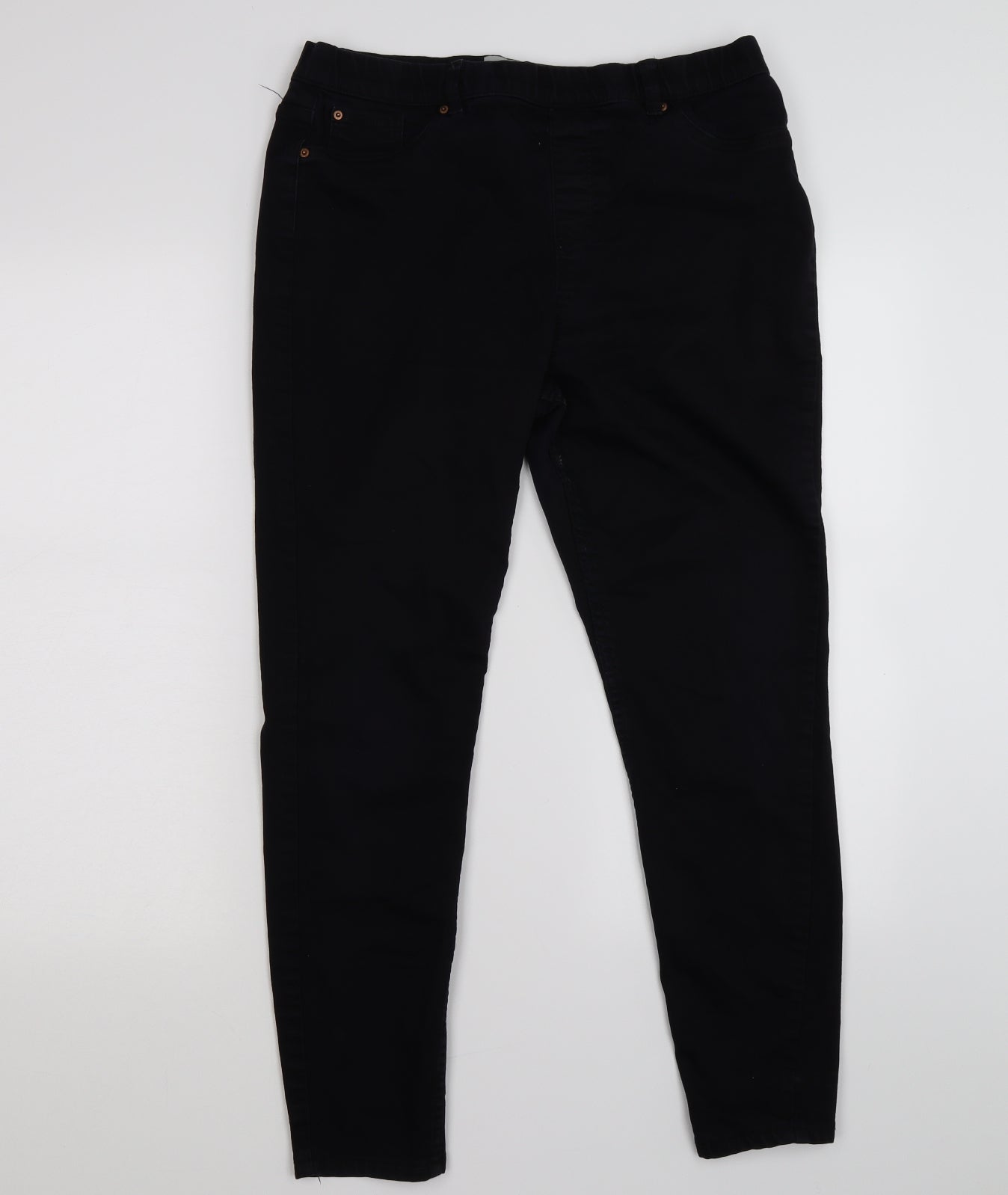 New Look Womens Blue  Denim Jegging Leggings Size 16 L26 in
