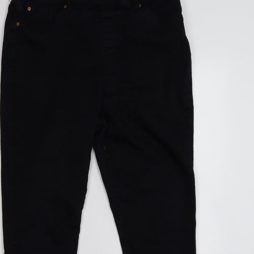 New Look Womens Blue  Denim Jegging Leggings Size 16 L26 in