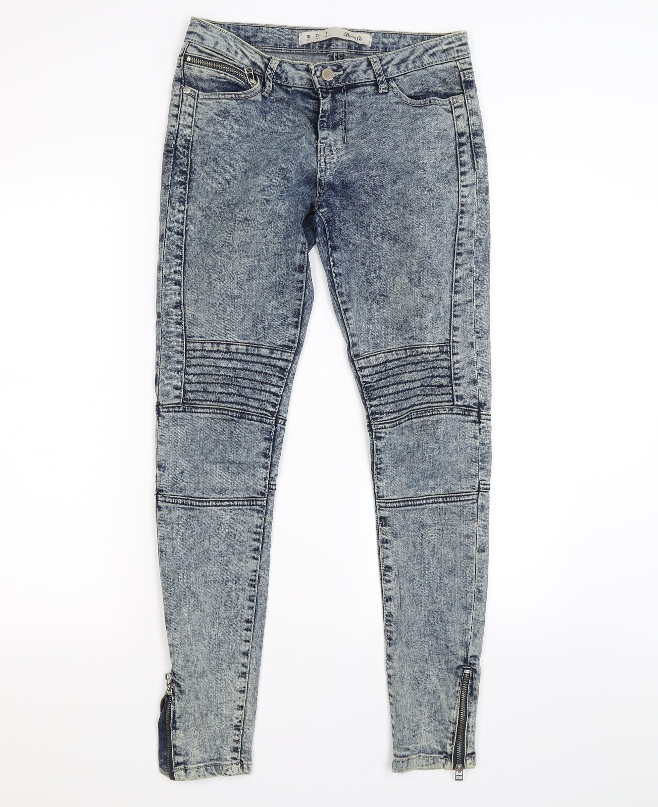 denim co Womens Blue  Denim Jegging Leggings Size 10 L27 in