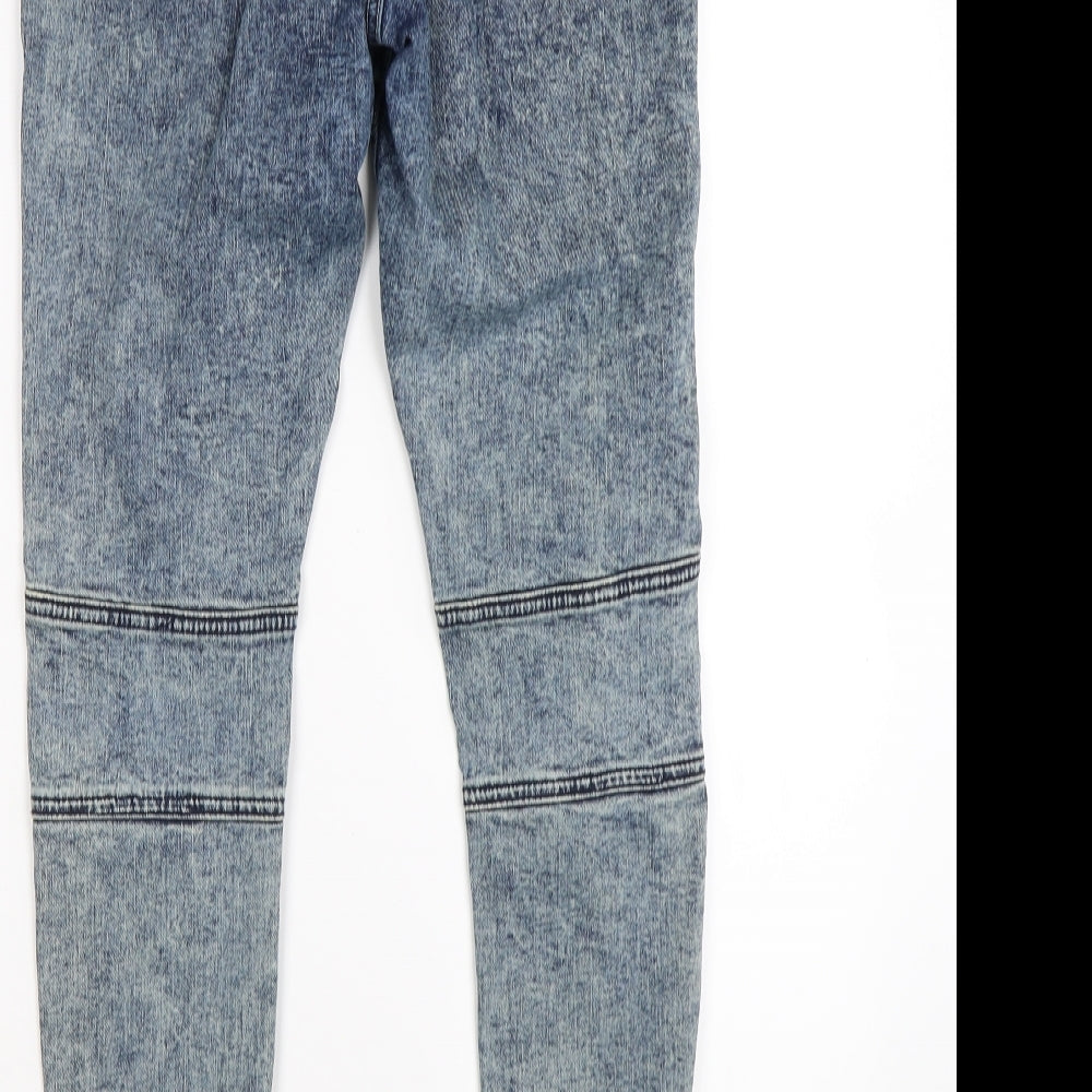 denim co Womens Blue  Denim Jegging Leggings Size 10 L27 in