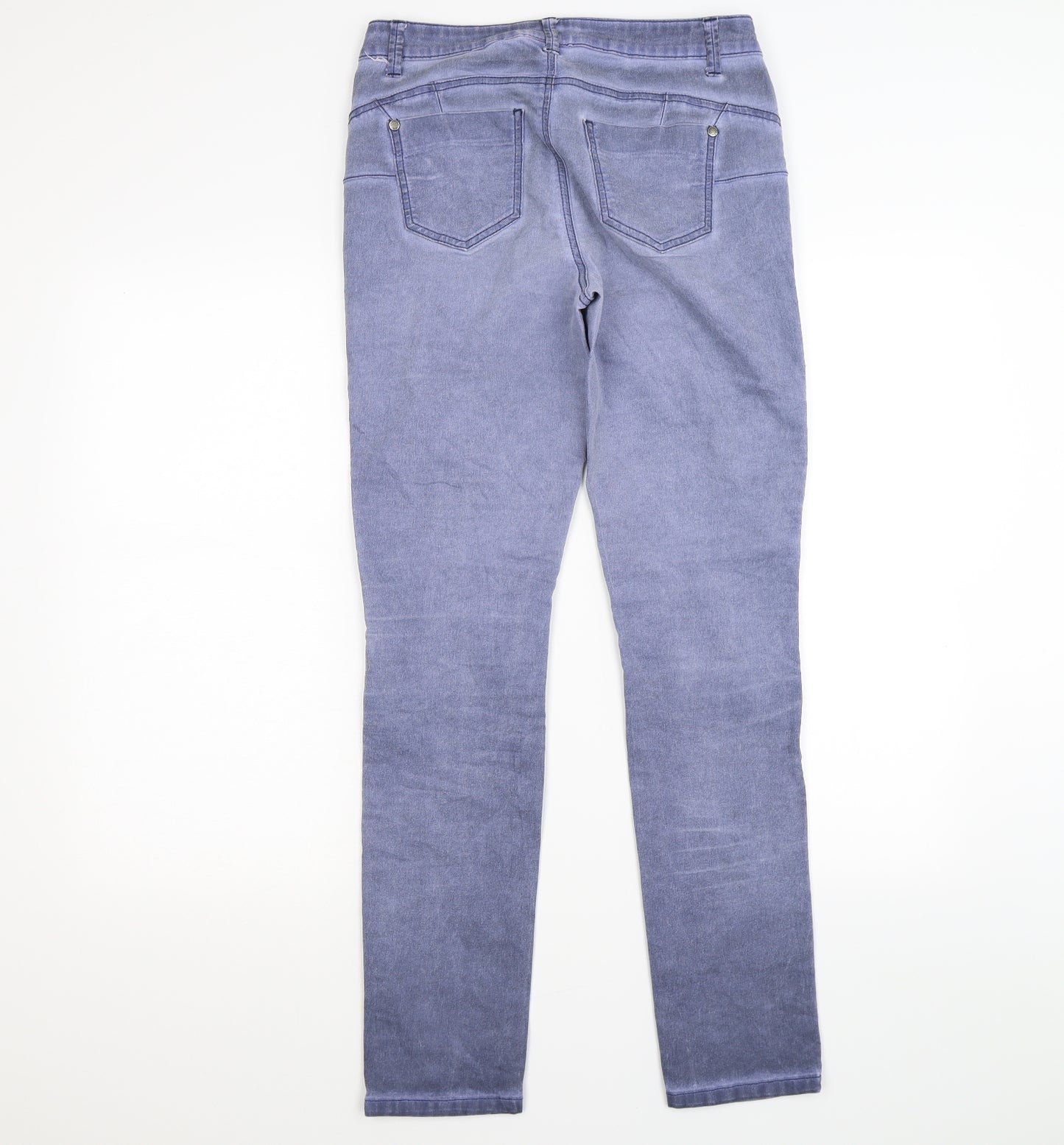 BC Womens Blue  Denim Skinny Jeans Size 12 L28 in - biker style