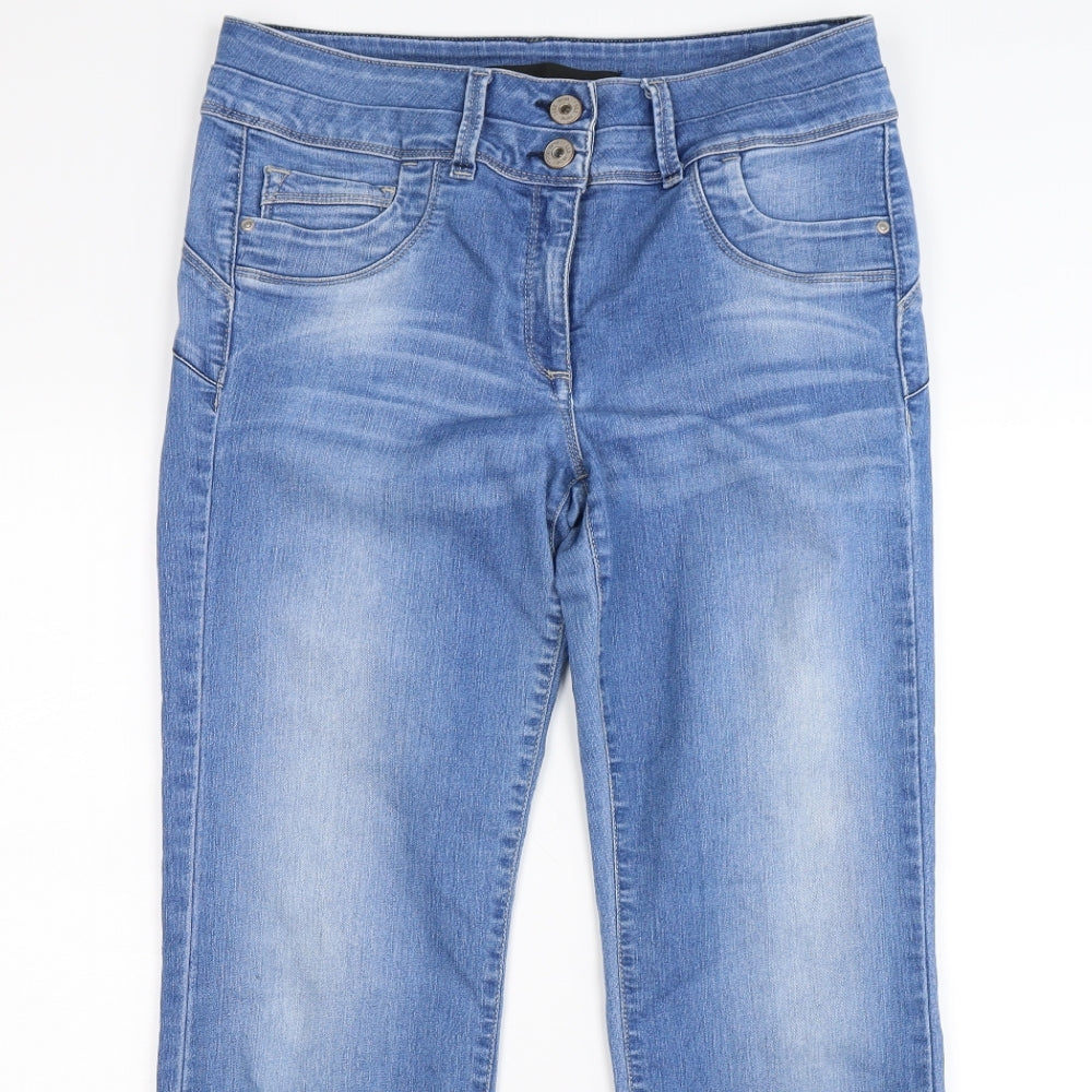 NEXT Womens Blue  Denim Straight Jeans Size 12 L30 in