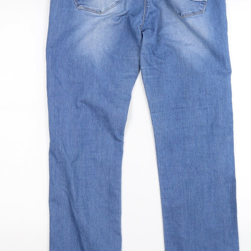 NEXT Womens Blue  Denim Straight Jeans Size 12 L30 in