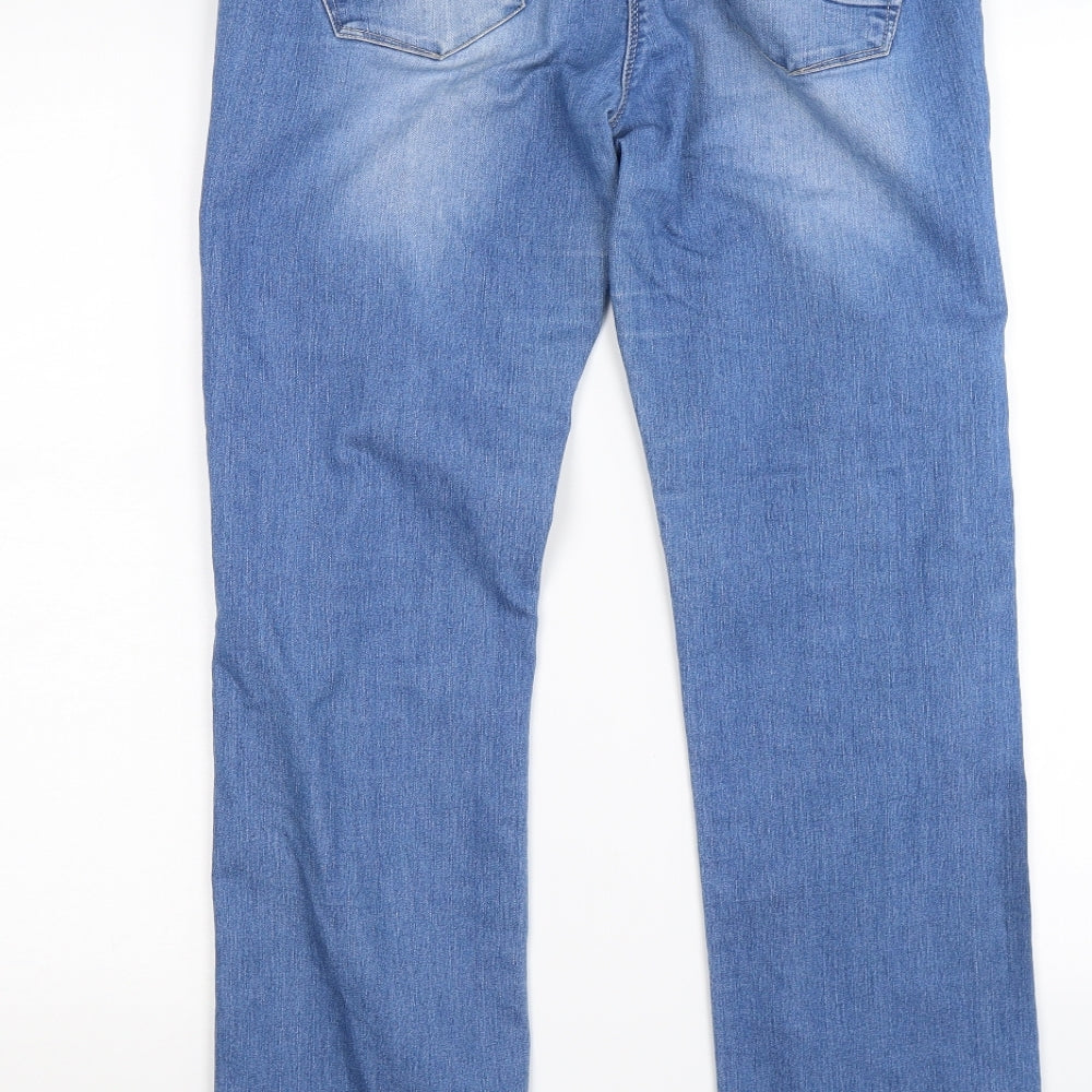 NEXT Womens Blue  Denim Straight Jeans Size 12 L30 in
