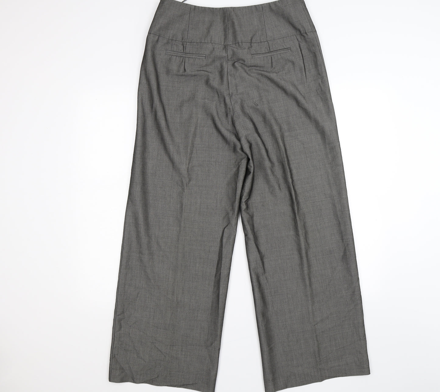 Oasis Womens Silver   Trousers  Size 14 L28 in