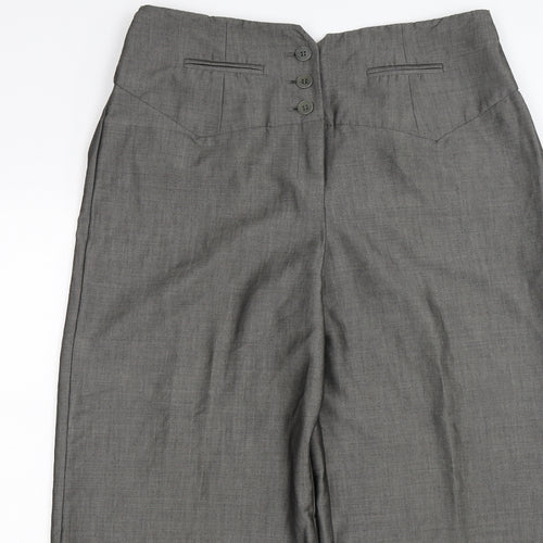 Oasis Womens Silver   Trousers  Size 14 L28 in