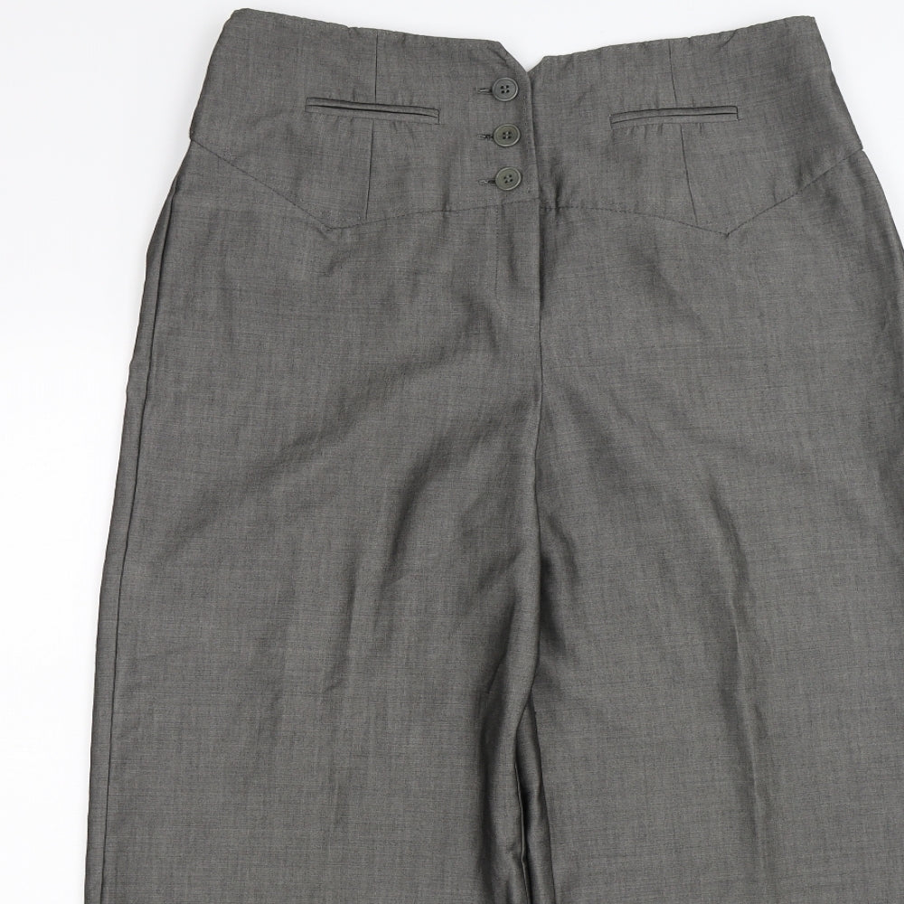 Oasis Womens Silver   Trousers  Size 14 L28 in