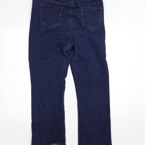 New Look Womens Blue  Denim Straight Jeans Size 20 L27 in - Inspire