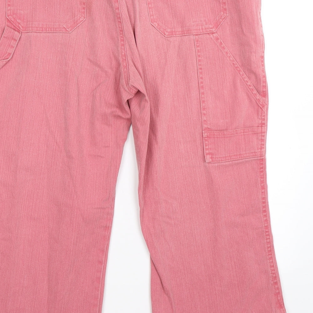 Classics Womens Red  Denim Cargo Shorts Size 14