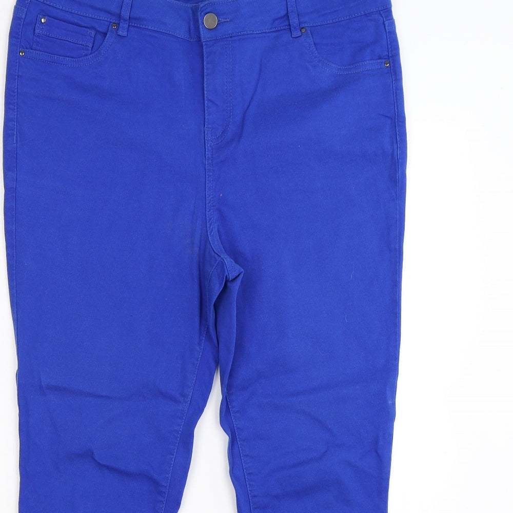 TU Womens Blue  Denim Skinny Jeans Size 16 L26 in