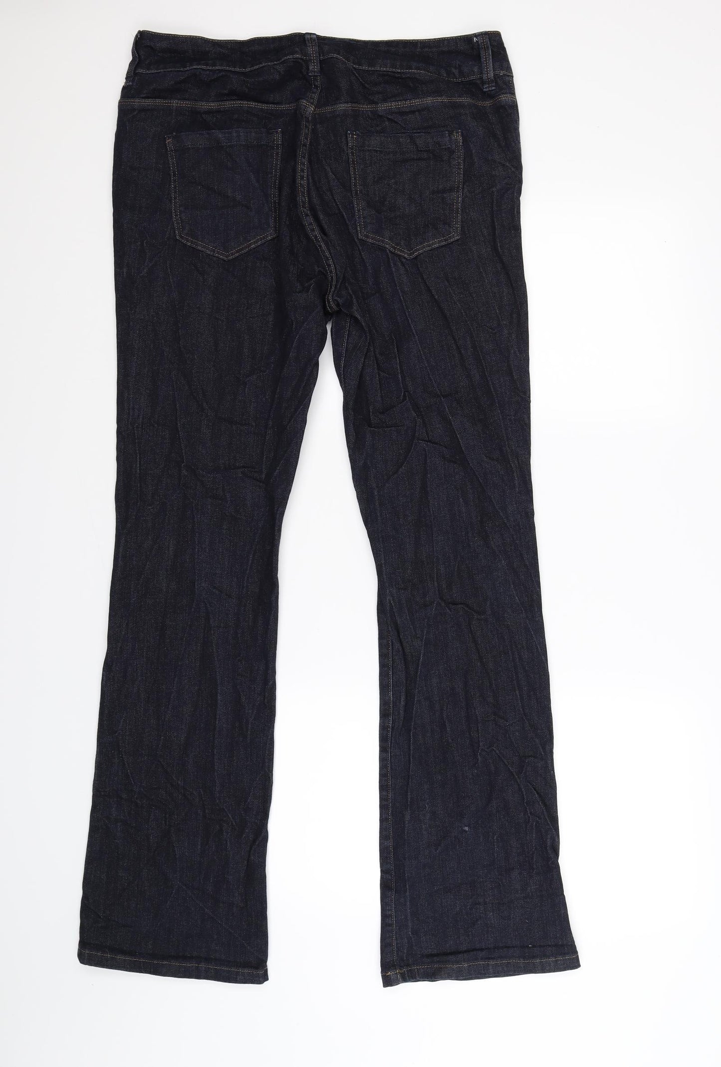 NEXT Womens Blue  Denim Bootcut Jeans Size 16 L32 in