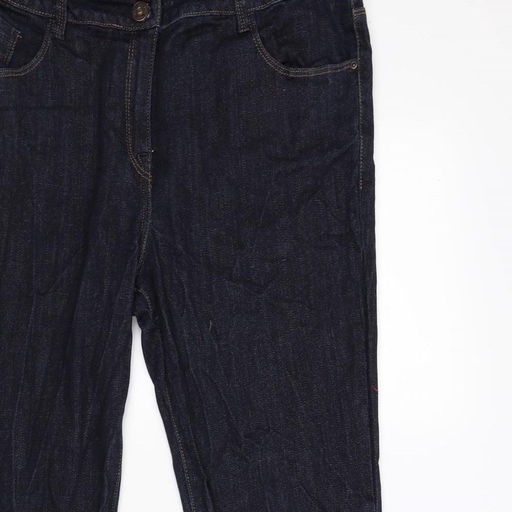 NEXT Womens Blue  Denim Bootcut Jeans Size 16 L32 in