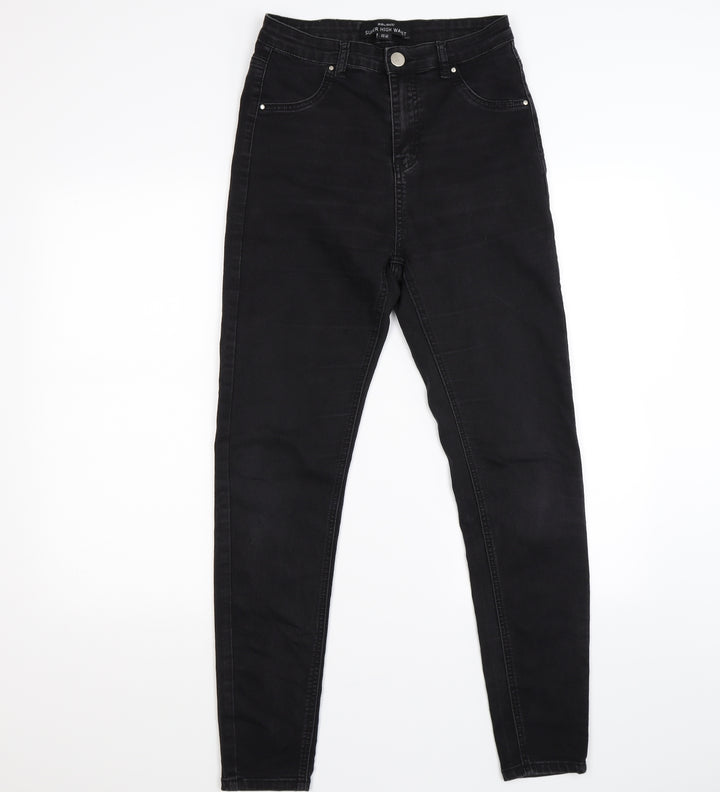 Select Womens Black Denim Skinny Jeans Size 12 L27 in