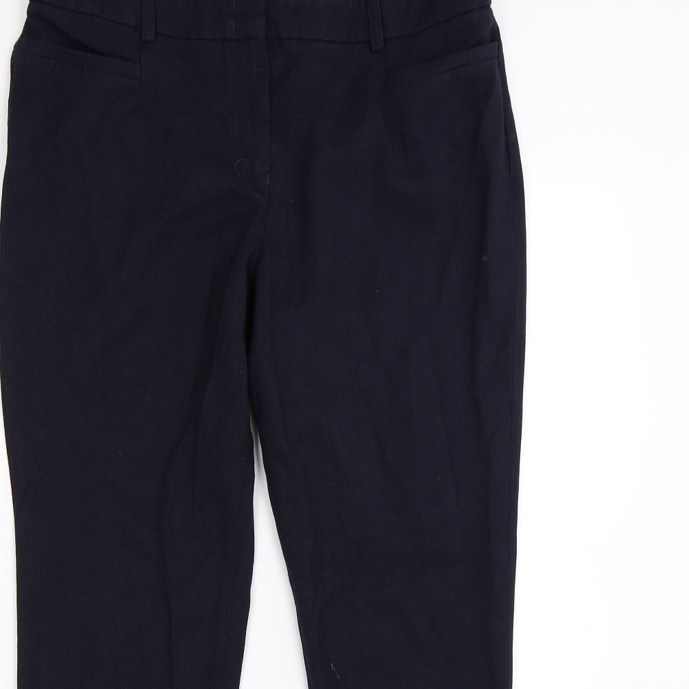 NEXT Womens Blue   Capri Trousers Size 14 L27 in - work office