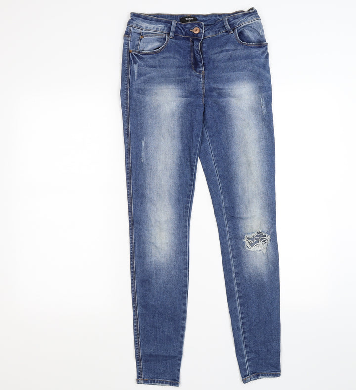 /denim Womens Blue  Denim Skinny Jeans Size 8 L27 in