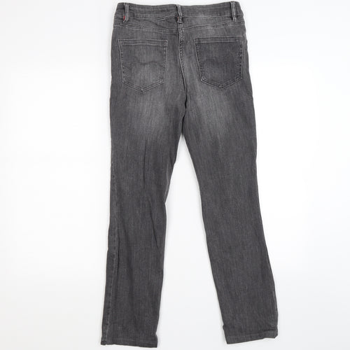 NEXT Womens Grey  Denim Straight Jeans Size 8 L26 in