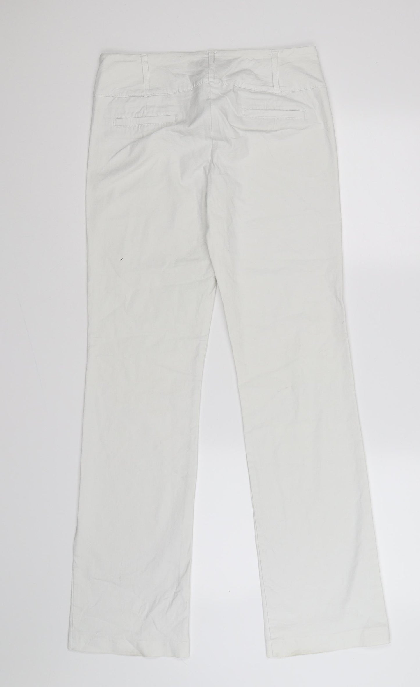 Jane Norman Womens White   Bootcut Jeans Size 12 L29 in