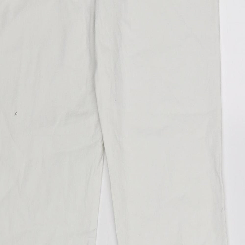 Jane Norman Womens White   Bootcut Jeans Size 12 L29 in