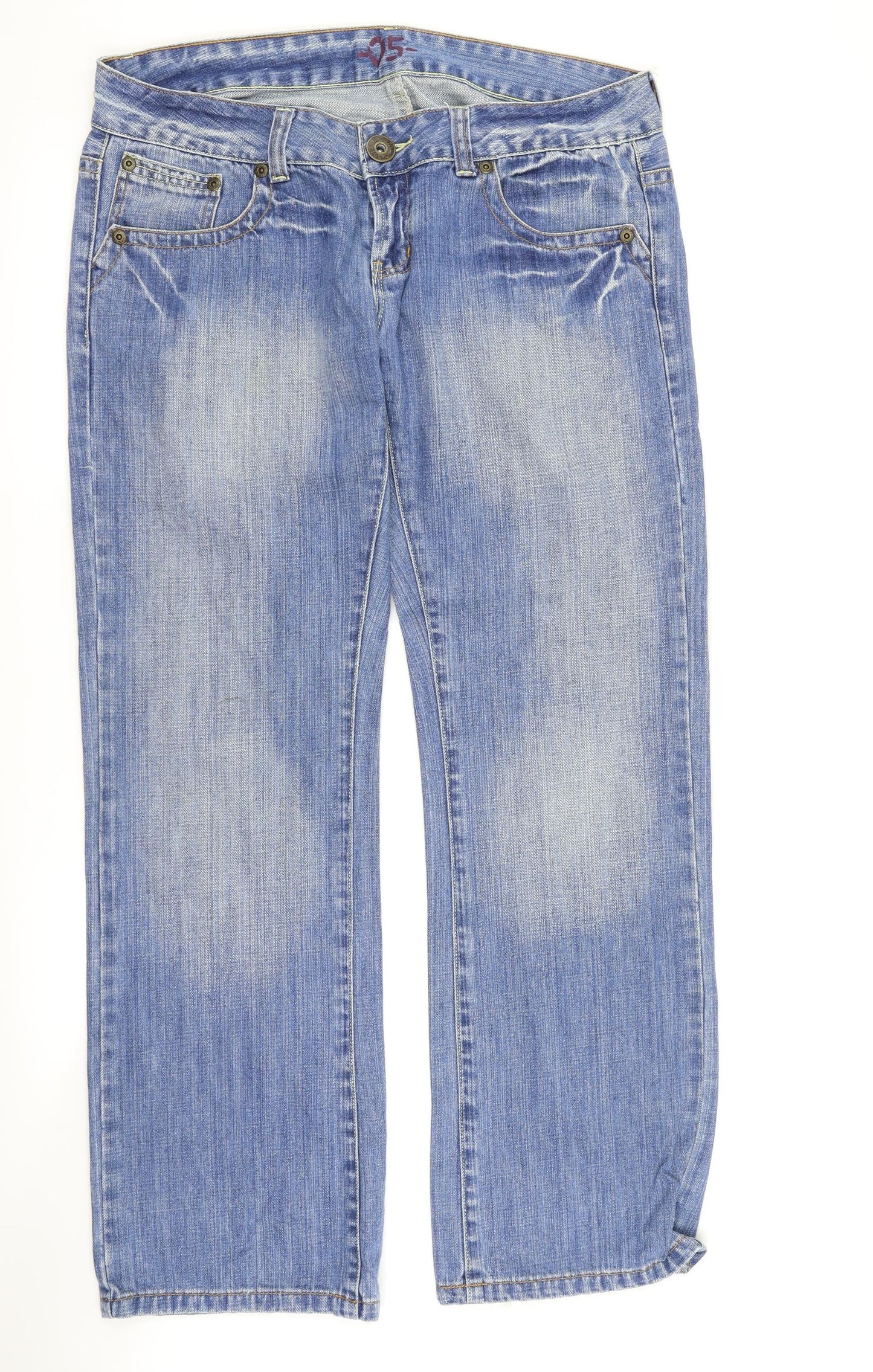 Dorothy Perkins Womens Blue  Denim Straight Jeans Size 16 L29 in