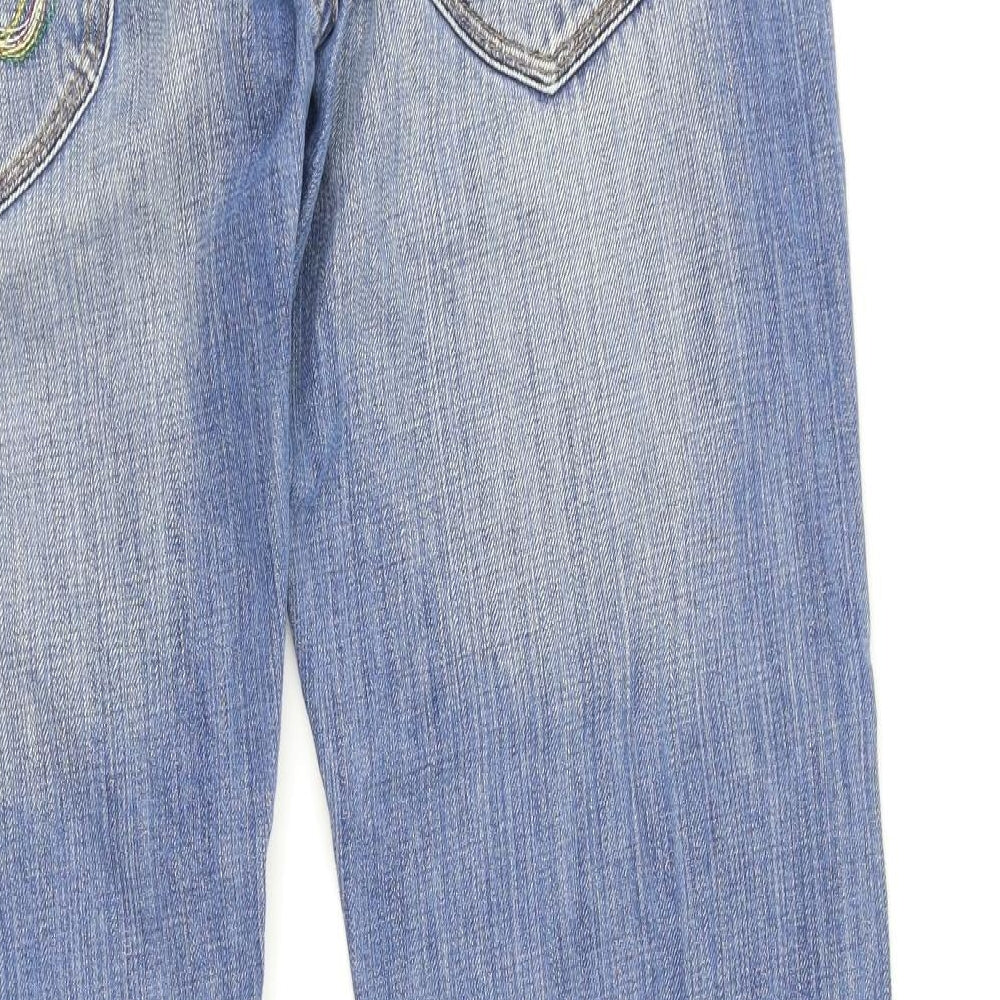 Dorothy Perkins Womens Blue  Denim Straight Jeans Size 16 L29 in