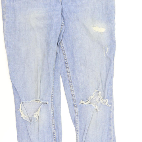 River Island Womens Blue  Denim Mom Jeans Size 8 L28 in