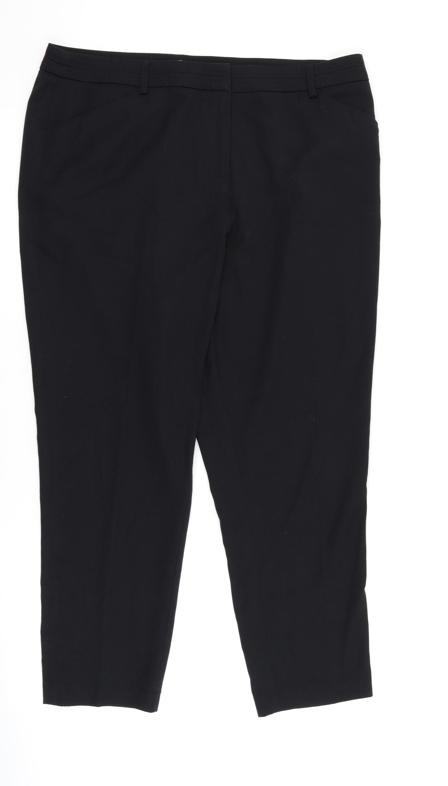 TU Womens Black   Trousers  Size 16 L26 in
