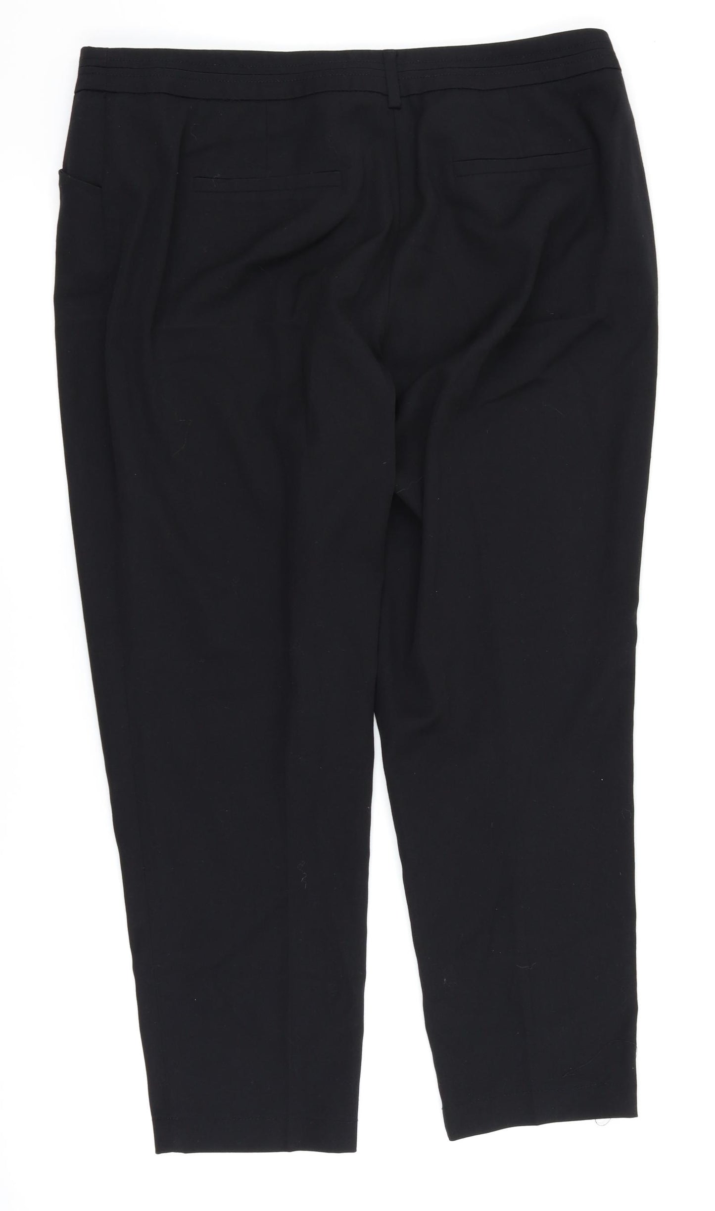 TU Womens Black   Trousers  Size 16 L26 in