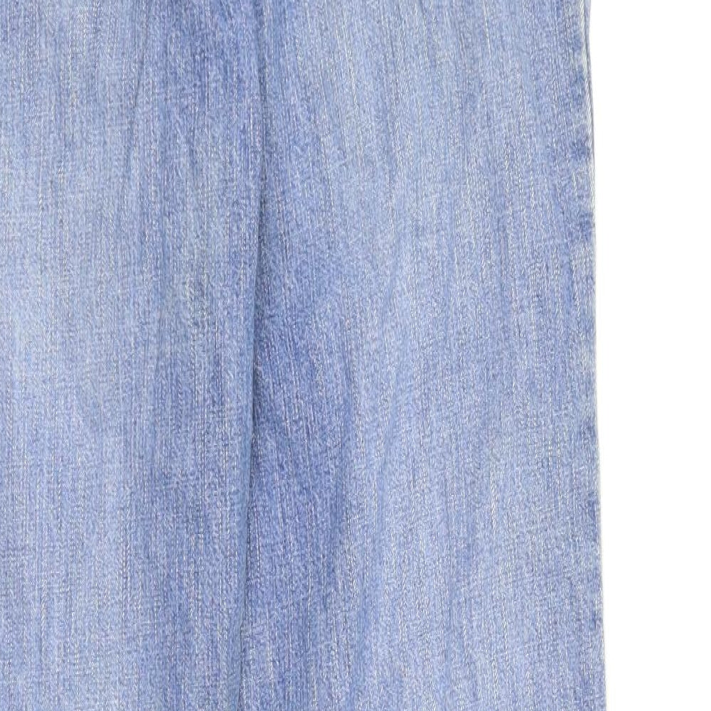 Preworn Womens Blue  Denim Bootcut Jeans Size 12 L29 in - stars