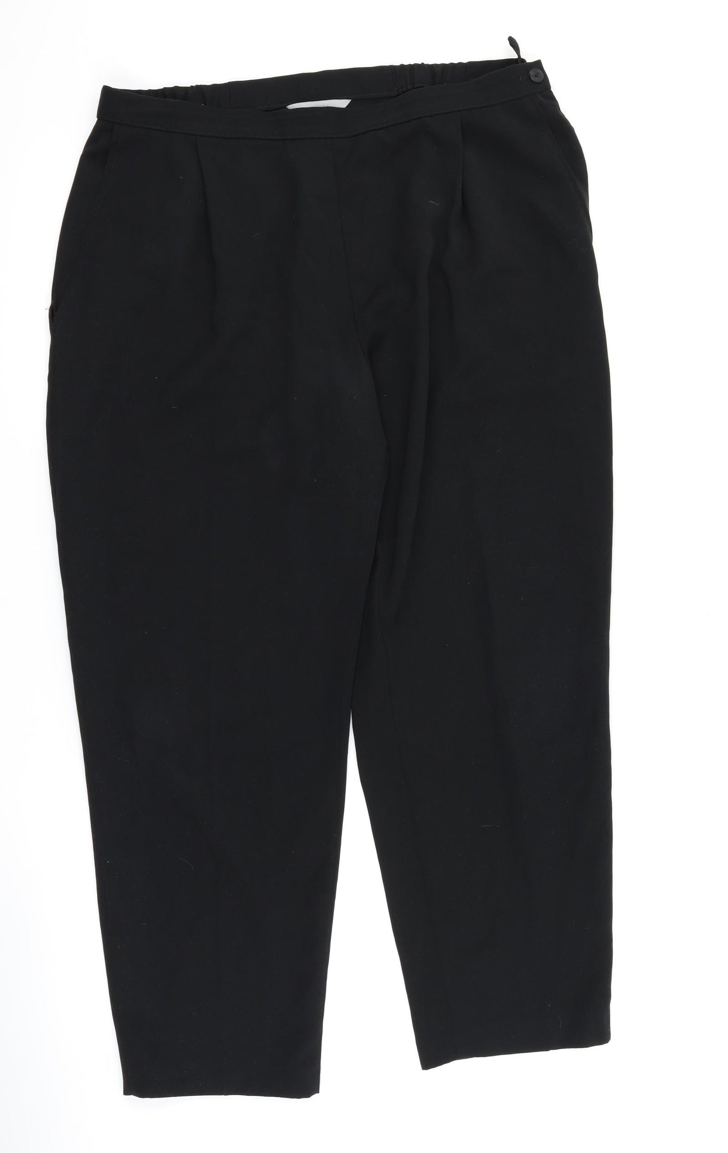 Marks and Spencer Womens Black   Trousers  Size 18 L27 in