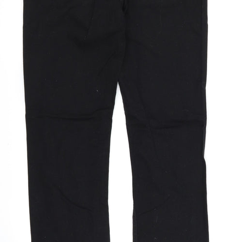 Preworn Womens Black  Denim Straight Jeans Size 10 L30 in
