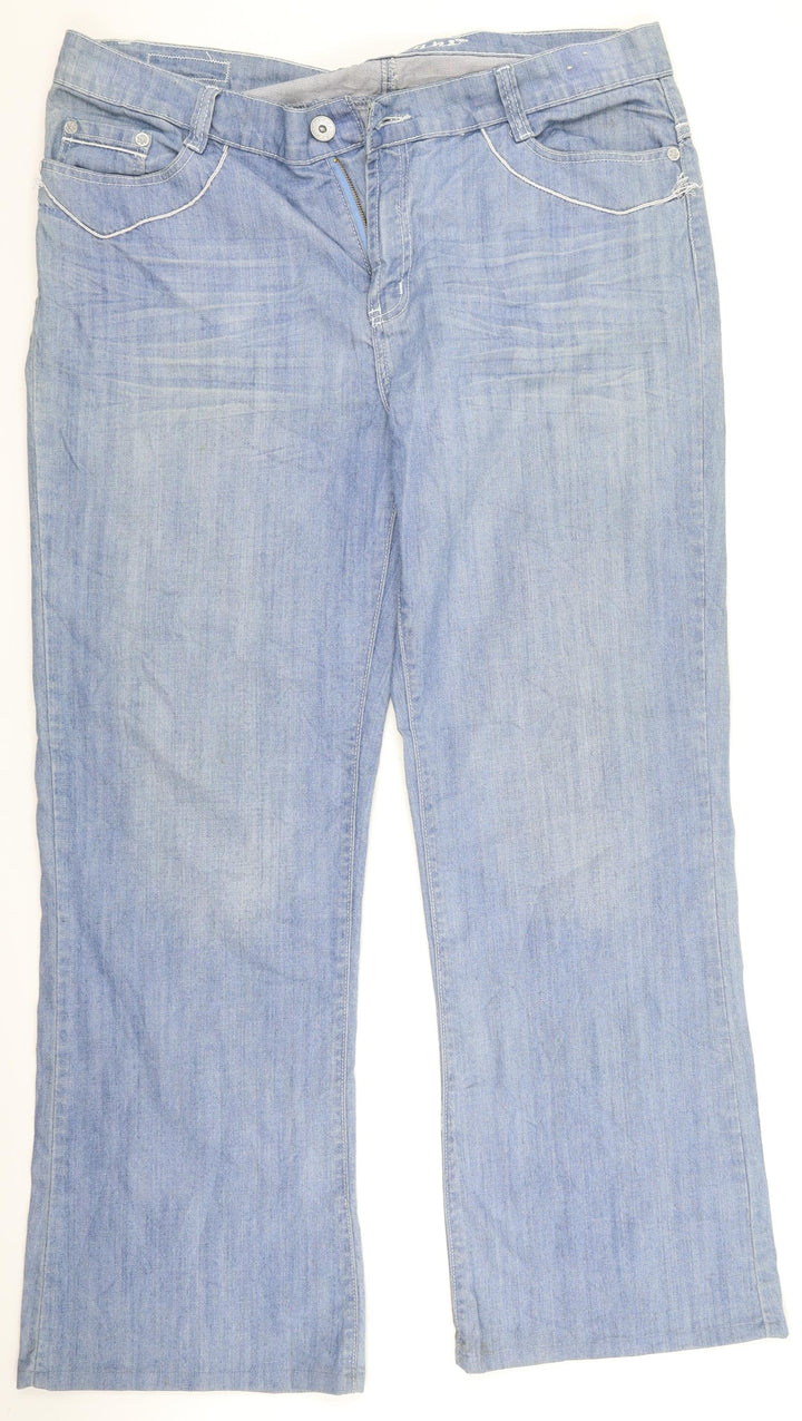 rping Womens Blue  Denim Straight Jeans Size 40 in L30 in