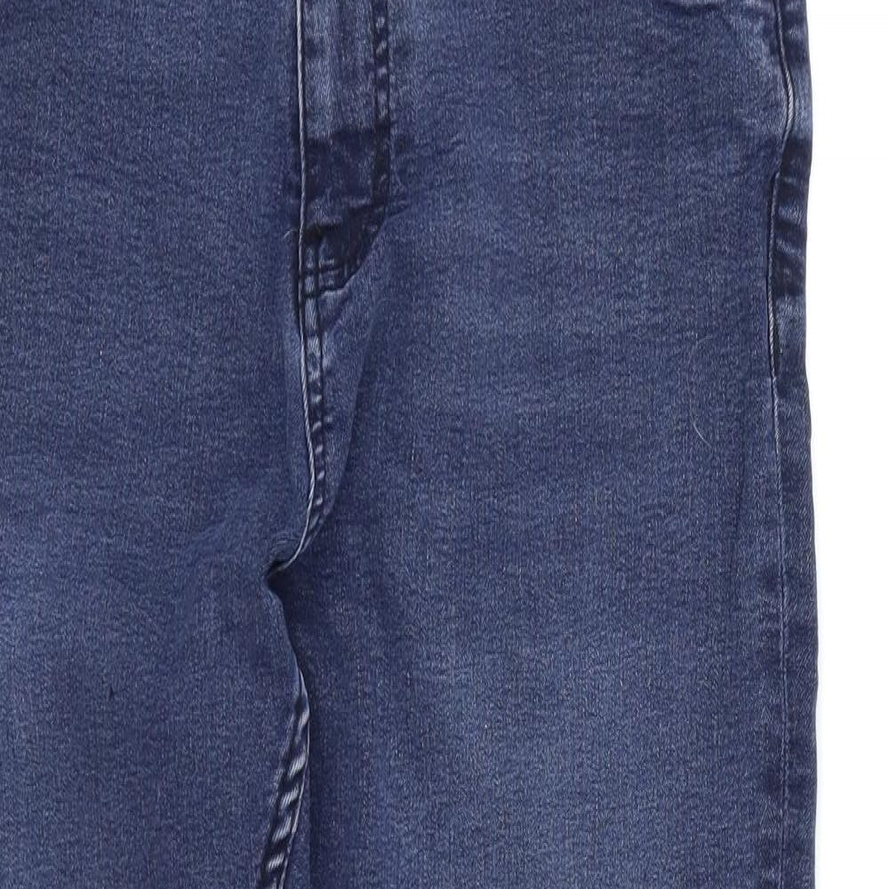 Marks and Spencer Womens Blue  Denim Straight Jeans Size 12 L23 in