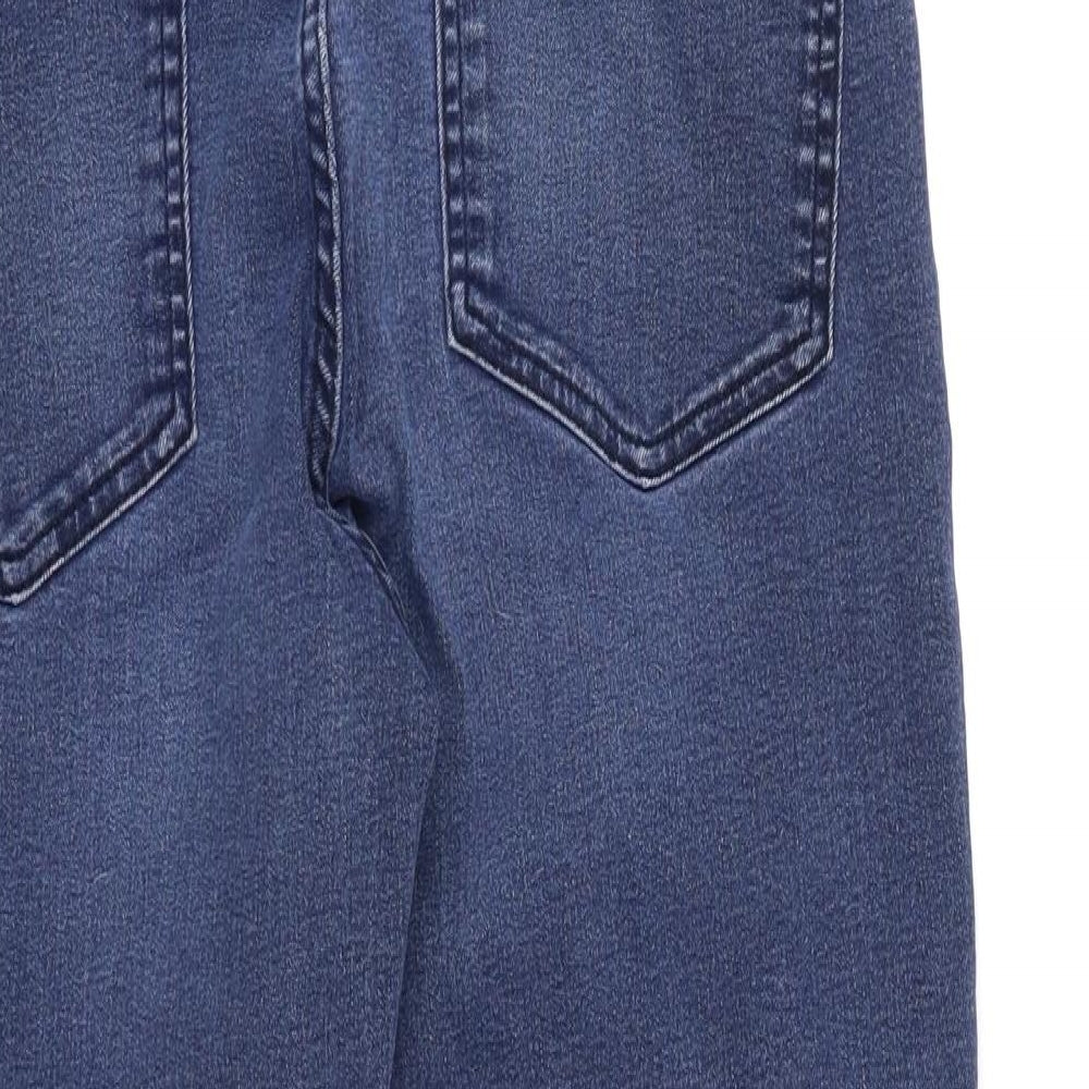 Marks and Spencer Womens Blue  Denim Straight Jeans Size 12 L23 in