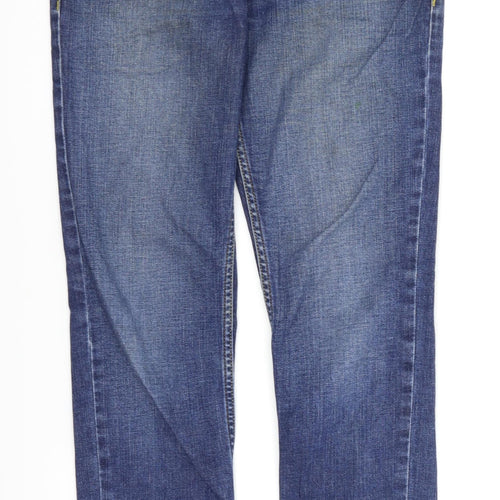Fat Face Womens Blue  Denim Skinny Jeans Size 10 L28 in