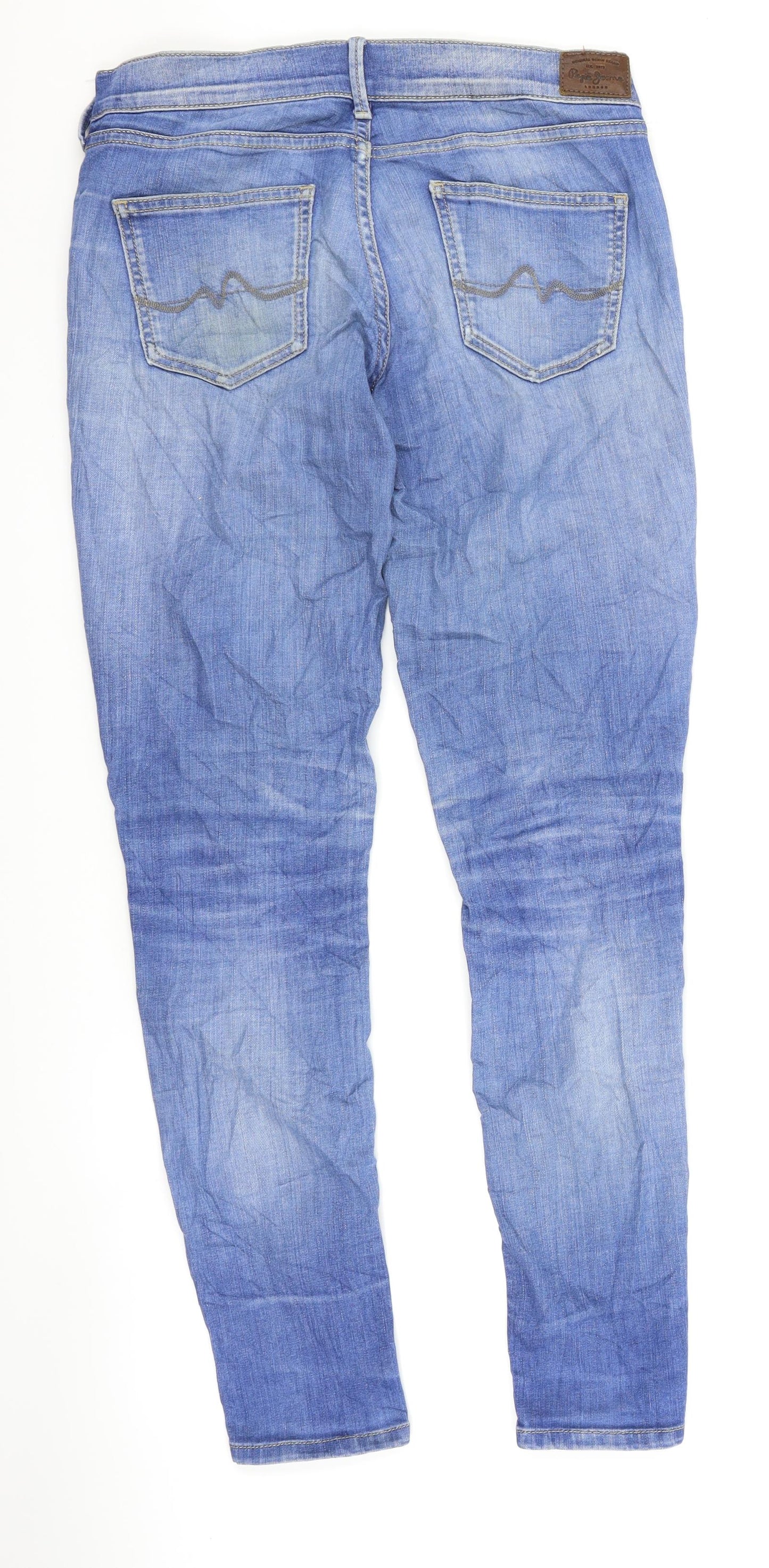 Pepe Jeans Womens Blue  Denim Skinny Jeans Size 28 in L30 in
