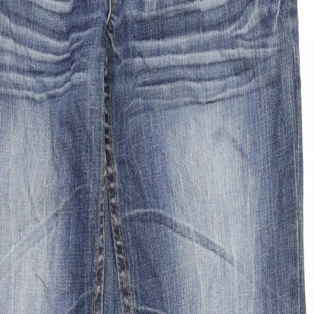 Colours of The World Womens Blue  Denim Bootcut Jeans Size 10 L28 in