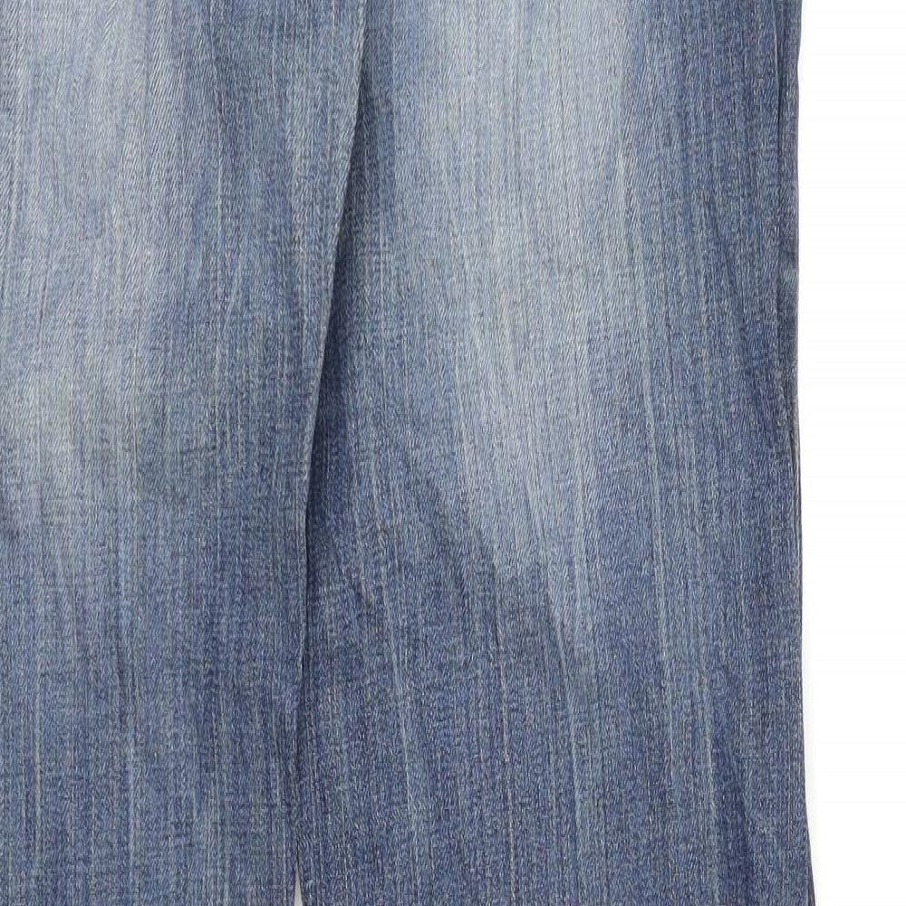 Colours of The World Womens Blue  Denim Bootcut Jeans Size 10 L28 in