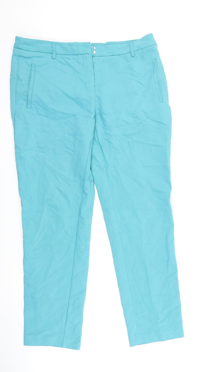 ORSAY Womens Blue Trousers Size 32 in L26 in