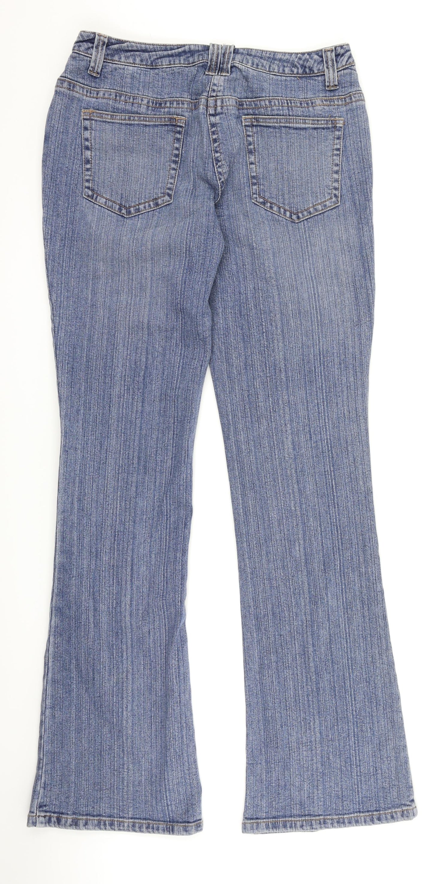 Casual Basix Womens Blue  Denim Bootcut Jeans Size 12 L31 in