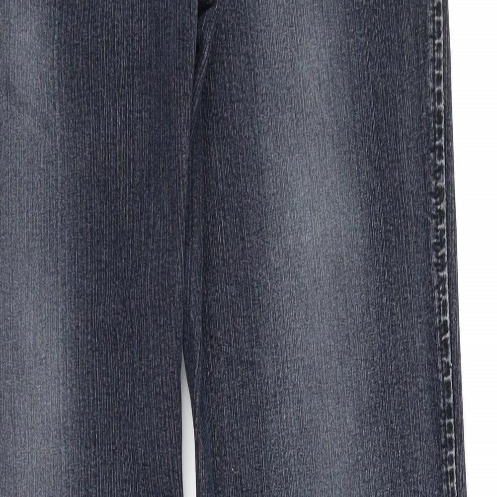 George Womens Black  Denim Bootcut Jeans Size 12 L29 in
