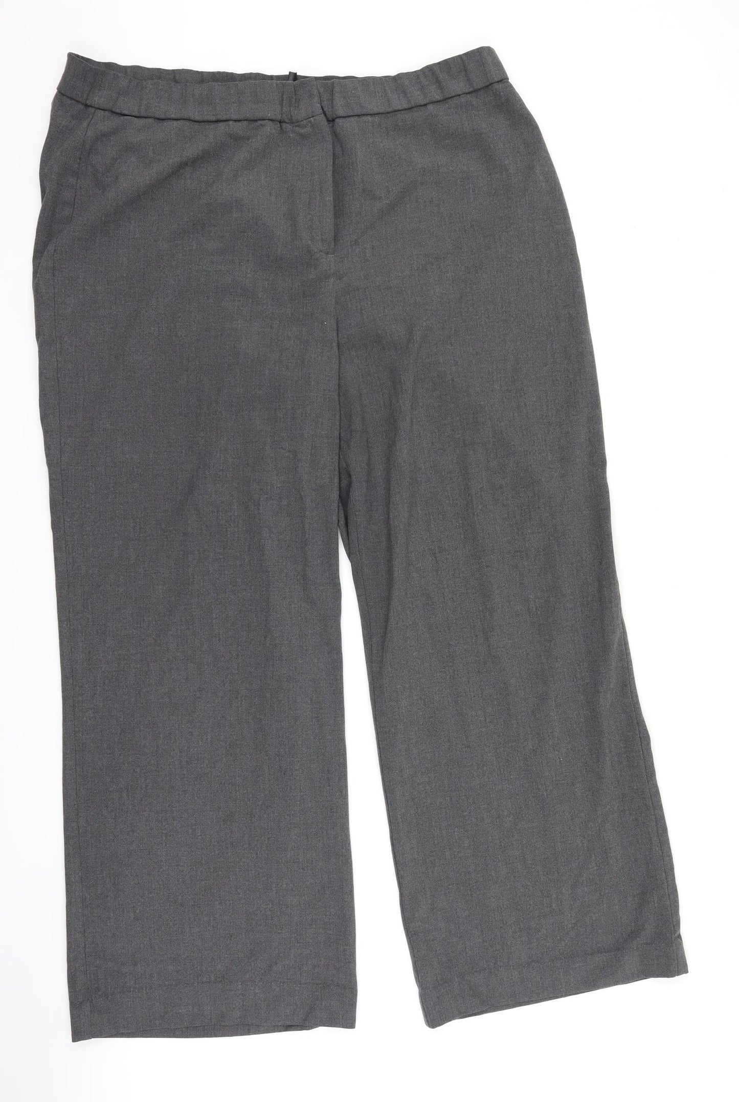 Label be Womens Grey   Trousers  Size 20 L27 in