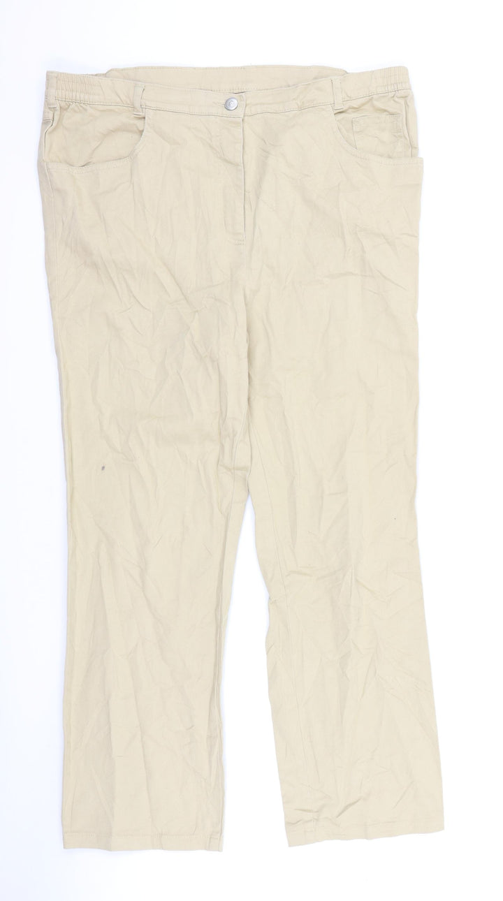 Atelier Womens Beige   Chino Trousers Size 36 L25 in