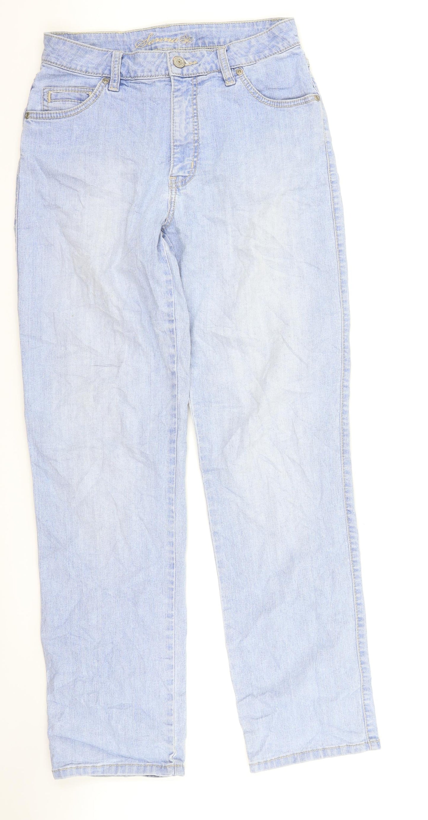 Flash jeans Womens Blue  Denim Straight Jeans Size 28 in L29 in