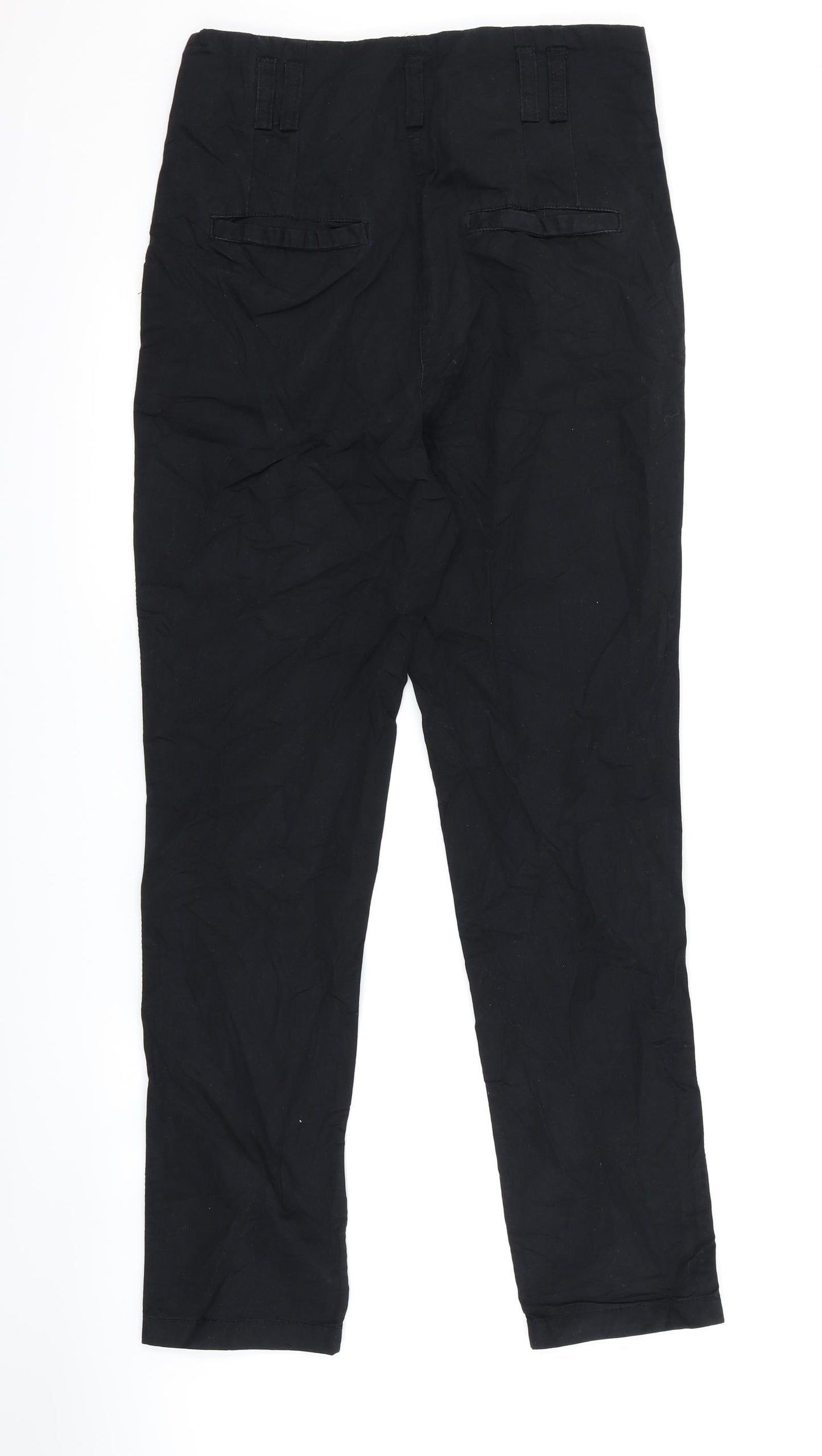H&M Womens Black   Trousers  Size 8 L29 in - Paper Bag Waist