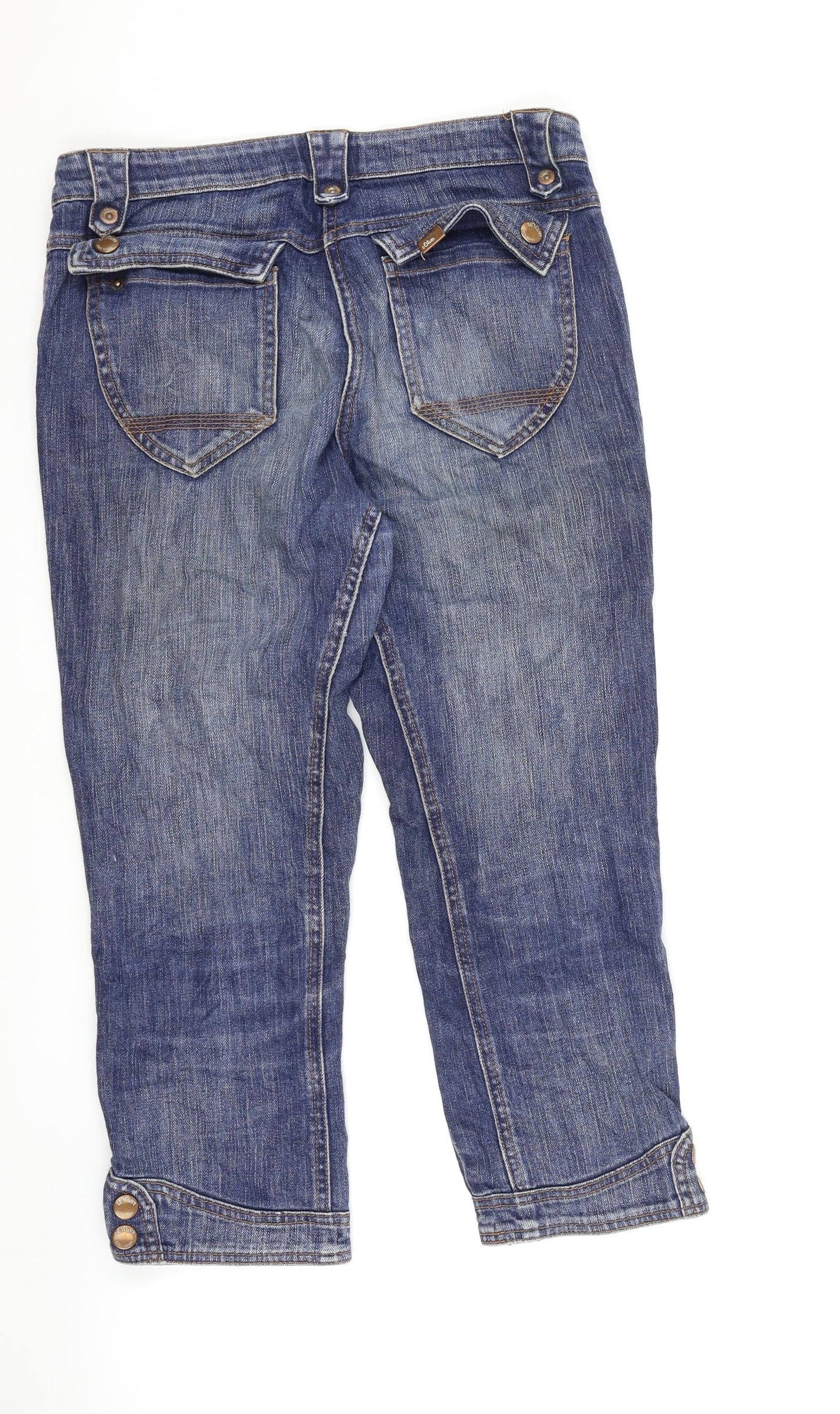 s.Oliver Womens Blue  Denim Cropped Jeans Size 30 in L23 in