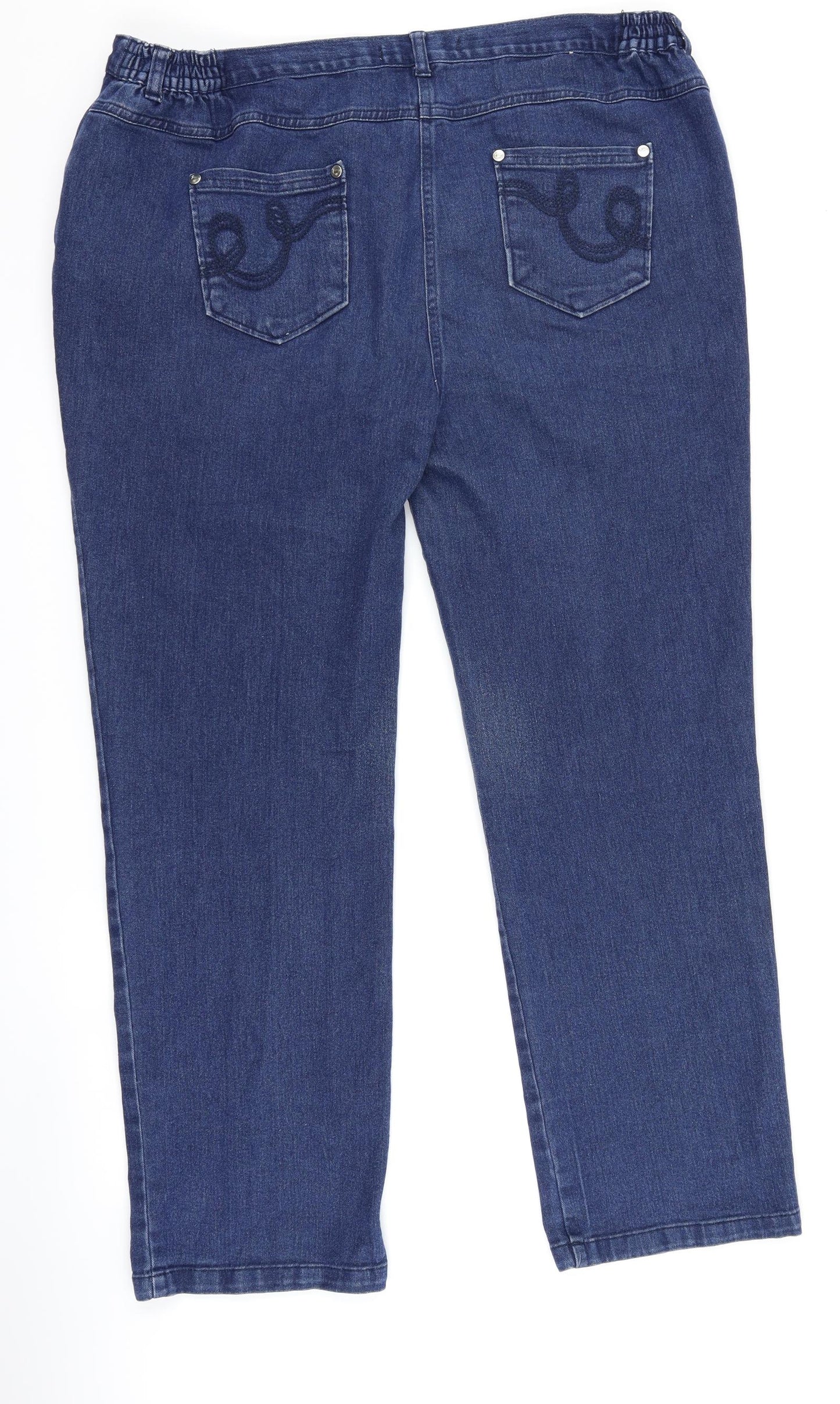 country rose Womens Blue  Denim Straight Jeans Size 18 L28 in