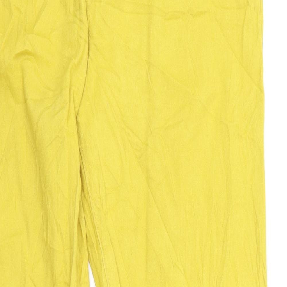 sunbird Womens Yellow  Denim Straight Jeans Size 32 L26 in