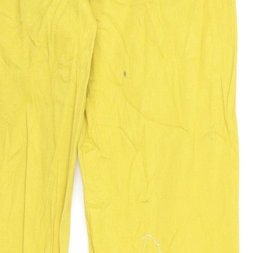 sunbird Womens Yellow  Denim Straight Jeans Size 32 L26 in